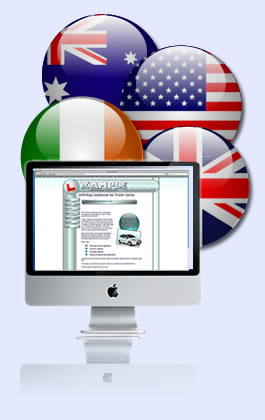Website designs for diving instructors in UK, Ireland, Australia, US