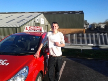 No more mopeds to work for Andrew December at Sutton in Ashfield test centre Passed first time