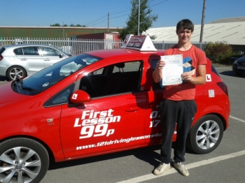 passed first time at Sutton in Ashfield Test centre Another happy chappy