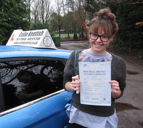 01 February 2013 - Nicole passed 1st time with just 7 minor driving faults Well done Nicole that was a really good result