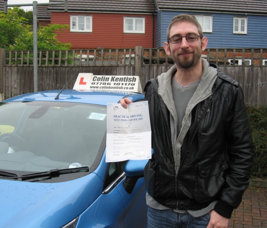 01 October 2012 - Trevor passed 1st time with only 6 minor driving faults Well done Trevor that was a really good result