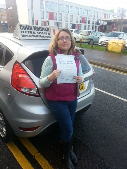 04 January 2016 - Chloe passed with 10 minor driving faults Well done Chloe that was a really good and well deserved result