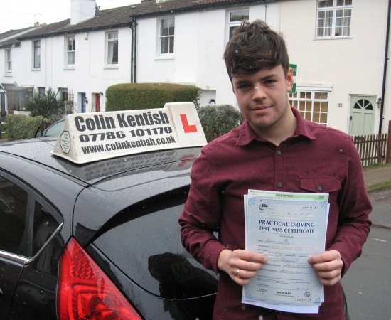 04 April 2013 - Rob passed 1st time with 10 minor driving faults Well done Rob that was a really good result