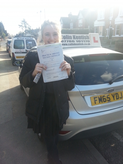 07 March 2016 - Lily passed with only 2 minor driving faults Well done Lily that was an excellent result