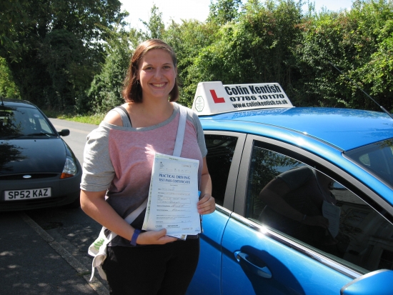 12 August 2014 - Caitlin passed 1st time with only 2 minor driving faults Well done Caitlin that was an excellent result