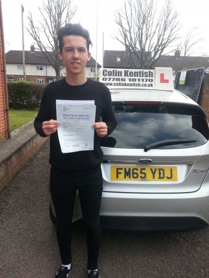 14 March 2016 - Ben passed 1st time with only 4 minor driving faults Well done Ben that was a really good result