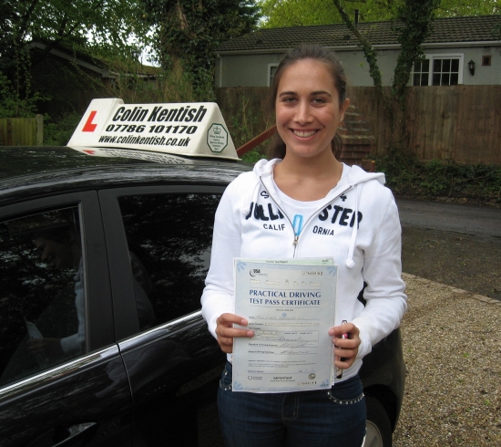 15 May 2013 - Liana passed with just 5 minor driving faults Well done Liana that was a really good result