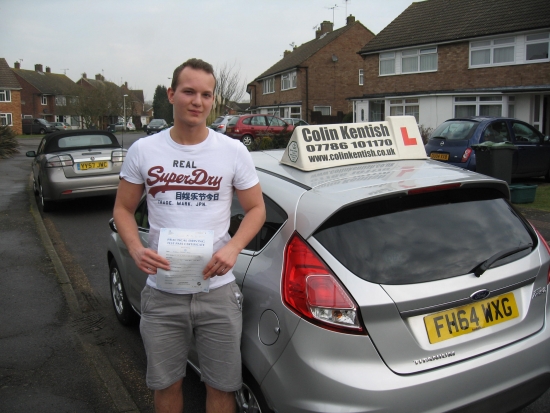 16 February 2015 - Andy passed with only 5 minor driving faults Well done Andy that was a really good result