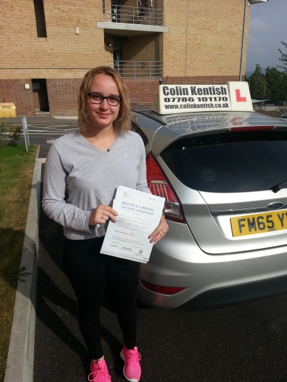 16 August 2016 - Becky passed with 11 minor driving faults Well done Becky that was a really good result