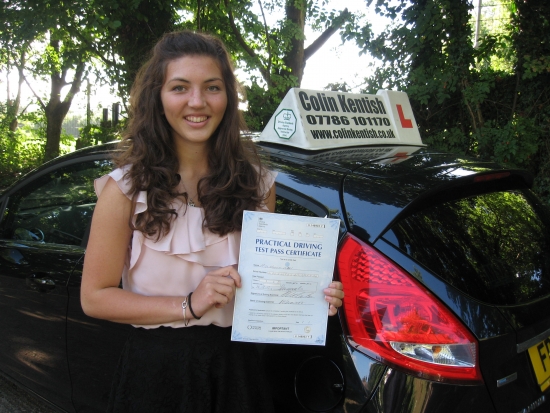 16 September 2013 - Molly passed 1st time with only 3 minor driving faults Well done Molly that was an excellent result