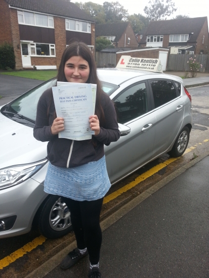 16 October 2015 - Hannah passed with only 3 minor driving faults Well done Hannah that was an excellent result