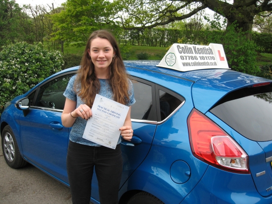 17 April 2014 - Lizzie passed 1st time with only 1 driving fault Well done Lizzie that was a brilliant result