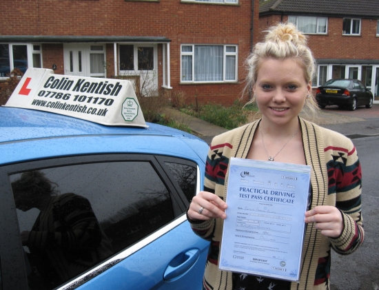 18 January 2012 - Gemma passed 1st time with only 7 minor driving faults Well done Gemma that was a really good result