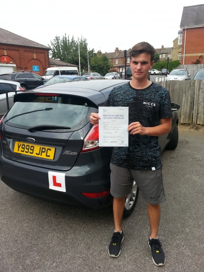 18 August 2016 - Joe passed 1st time with only 3 minor driving faults Well done Joe that was an excellent result