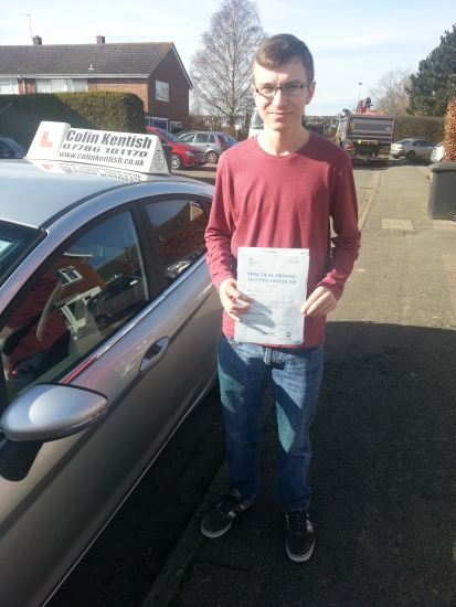 20 February 2017 - Paul passed with only 6 minor driving faults Well done Paul that was a really good result