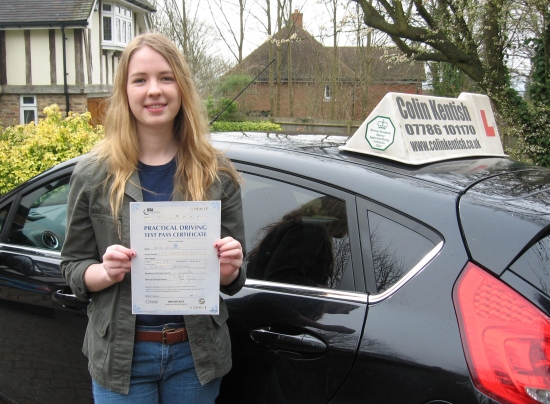 22 March 2013 - Olivia passed 1st time with only 1 minor driving fault Well done Olivia that was a brilliant result Also a nice compliment from the Driving Examiner Thanks Olivia that was a really nice confident drive