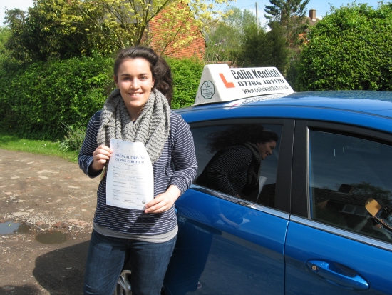 23 April 2014 - Katy Wetz passed with only 5 minor driving faults Well done Katy that was a great result