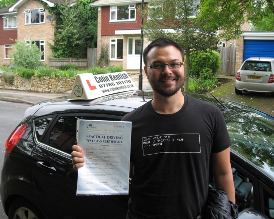 30 May 2013 - Liem passed 1st time with only 1 minor driving fault Well done Liem that was a brilliant result