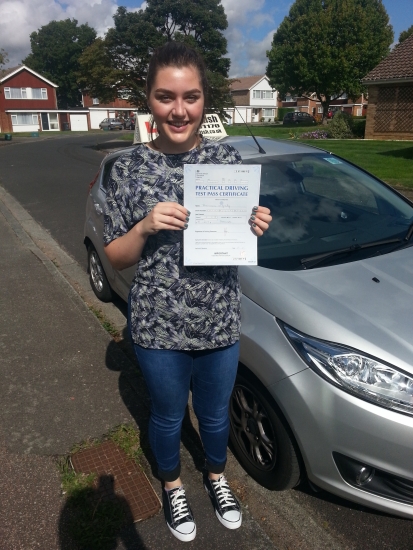 31 August 2017 - Frankie passed 1st time with only 3 minor driving faults Well done Frankie that was an excellent result