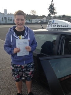 Well done passed with only 2 faults