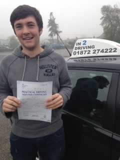 Congratulations on passing your test 1st time :-0