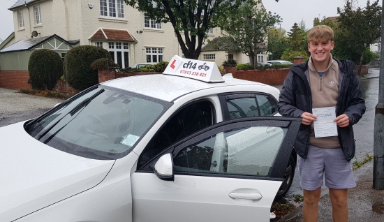 Many Congratulations To Osian, Passing With Just 2 Minors Today! Fantastic Driver - Despite The Horrible Weather, Took It In Your Stride And Breazed Through The Test. Many Congratulations From All Of Us Hete At cf14 School Of Motoring, Totally Deserved. Drive Safely & Well Done Again.