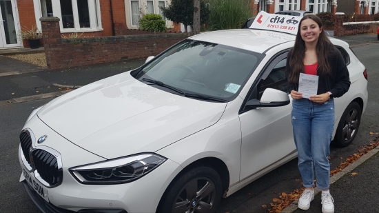 So Just 3 Short Months Ago, Mali Started Her Driving Lessons With Us, And Today – On Her First Attempt PASSED! <br />
Mali Really Wanted A Chatty Examiner To Keep Her Calm – But Not All Of Them Are, And Today The Car Was Deadly Quiet For Long Periods. That Said, After Reviewing Her Test, She Was Given A Minor For A Traffic Light Being Amber – I Think We Got A Little Lucky There, And Another Exami