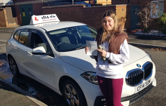 Many Congratulations To Emily, Passing On Her First Attempts In Cardiff Today 😇 -  To Say She Was Nervous Was An Understatement Though. It Was Really Quite Funny, Because Up Until This Point. Her Driving Has Been Sound, She Was Always Quite Calm even Confident Driver, And Decision Making Great. On Meeting The Examiner, I Think It Was Hard For HerEven To Remember Her Name. 😅 The Examiner Thou