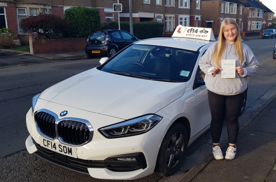 Many Congratulations To Nia, Passing On Her Very First Attempt With *** NO DRIVING FAULTS! ***<br />
Magnificent Effort, What A Day. With Your Own Car Ready & Waiting For You, I Look Forward To Seeing You Drive To Your Rugby Matches, School, & I expect Some Shopping For Your Mum& Dad.<br />
Congratulations Again, From All Of Us Here At cf14 School Of Motoring 😎