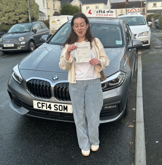 What A Great Way To Start The Week - Congratulations To Yasmin Passing In Cardiff Today 🍾🎉🎊Time To Ask Your Parents To Share Their Car - And In Return Do The Weekly Shop! 🚘🚗🛒Drive Safely, And Remember I´m Always Here For Pass Plus If That Helps*** 🚘Congratulations From All Of Us Here At cf14 School Of Motoring 🚘***