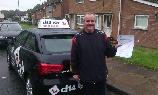 Well done Phil you waited a long time for this but passed first time Many Congratulations well deserved