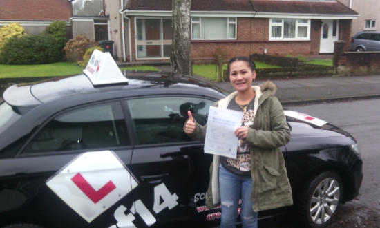 Well Done Tanisha you more than deserved that PASS congratulations with the birth of your second child now you can drive them around by yourself Made up for you