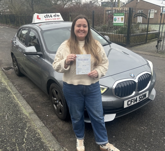 What A Great Start To The New Year, With Laura Passing Today On Her First Attempt! 👏👏👏I´m Not Saying Laura Was Over Confident, But She Told Me To Remind Her To Give Me A Thank You Card And Chocolates She Had Left At Her House 💝Fortunately, Despite Some Hidden Anxiety, Everything Went Well - Even So Far As Nearly Duplicating The Test Route The Hour Prior With Gabalfa Roundabou