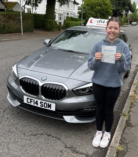 Many Congratulations To Daisy, Passing With Just 3 Small Driving Faults On Her Very First Attempt! 👏👏👏Certainly Helped The Hour Before, With Us Almoste Driving The Same Route 🚗No Caerphilly Mountain, Country Lanes To Worry About, Daisy Just Kept Calm & Composed & Drove Really Well! - FAB 🥳Enjoy Telling All Your Friends YOU´VE PASSED, Drive Carefully & Enj