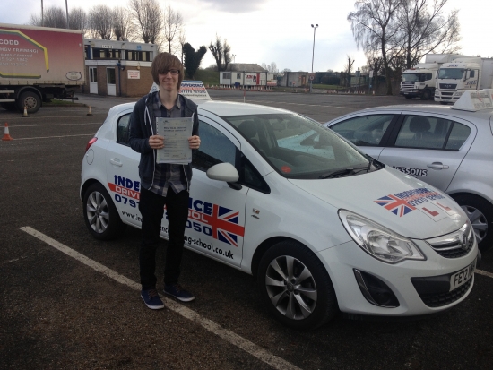 Congratulations Adam passed 130313 with 3 faults