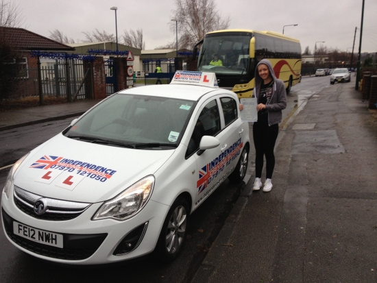 Congratulations Becky passed with 7 faults on the 201212