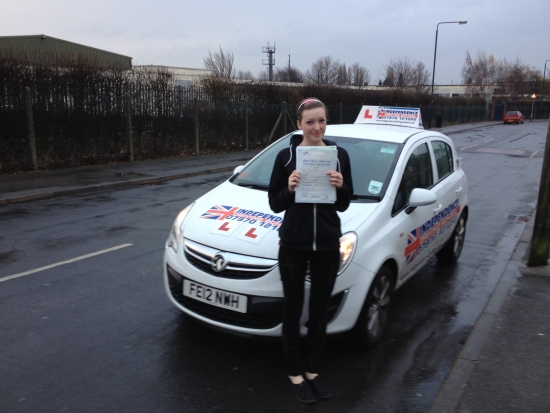 Congratulations Gemma passed 011212