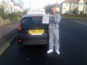 Ronnie passed with no errors the examiner was very impressed excellent drive Ronnie :-