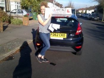 Taylor passed first time with a few minor errors