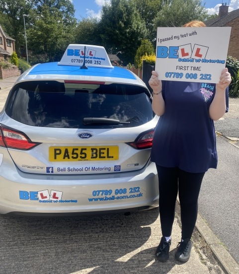 Another GREAT FIRST TIME PASS for instructor Michelle with only FOUR faults