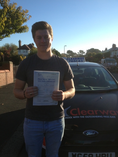 Passing my test has opened up lots of opportunities for me I couldnacute;t have done it without the patience of both Fred and Les and I passed 1st time Passed 13th October 2015