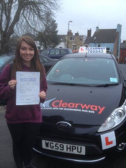 Thank you so much for everything Fred is such an amazing instructor and I couldnacute;t have done it without him I couldnacute;t recommend this company more and anyone considering learning to drive should definitely contact Clearway Passed 18th January 2016