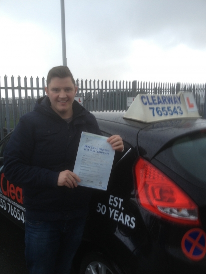 I would just like to say thank you to Clearway driving school for all their help and support with my driving and help with passing my test I would also like to personally thank Fred He was happy to work with me and take on my recent events which had lead me to a coma in which I was unable to walk and a year later down to Clearway I can now drive Thank you is only small to them yet is a life