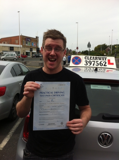 Well chuffed I passed 1st time Thanks Les you legend Passed 6th June 2014
