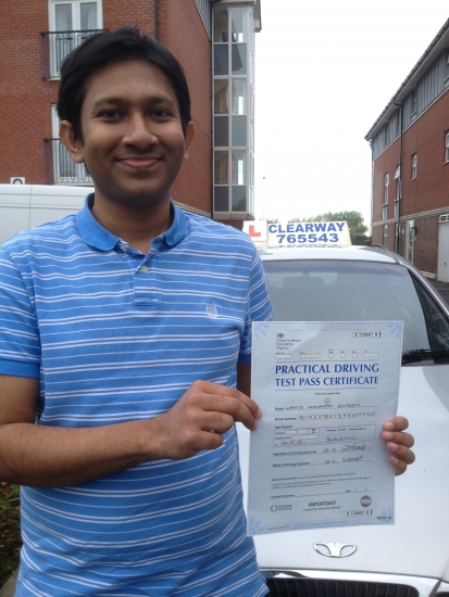 It has been a wonderful experience learning to drive with Clearway Driving School I would especially like to thank Fred who is an excellent instructor very patient and very friendly I have passed my test at my first attempt and would recommend any new learner to choose Fred at Clearway Passed 14th October 2015