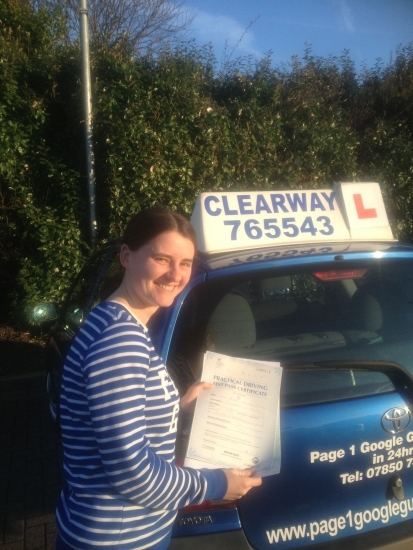 Picked Clearway as I saw good reviews on a Facebook link and itacute;s been the best choice ever Not only a great driving instructor but felt relaxed laughed and had fun all the way to the test centre - and passed First Time