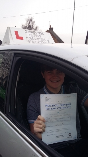 A GREAT START TO THE NEW YEAR 2018<br />
<br />
CONGRATULATIONS LEWIS McCAFFERTY ON PASSING YOUR DRIVING <br />
<br />
TEST FIRST TIME TODAY WITH ONLY 2 MINOR FAULTS<br />
<br />
WHAT A GREAT ACHIEVEMENT