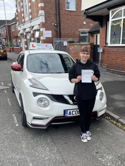 A big congratulations to Kiara Wakefield.🥳<br />
Kiara passed her driving test today at Cobridge Driving Test Centre. First attempt and with 8 driver faults.<br />
Well done Kiara safe driving from all at Craig Polles Instructor Training and Driving School. 🙂🚗<br />
Driving instructor-Andrew Corrigan