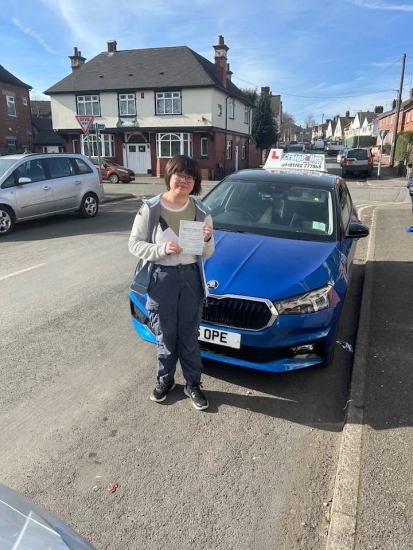 A big congratulations to Hannah Chau.🥳<br />
Hannah passed her driving test today, at Cobridge Driving Test Centre on her first attempt.<br />
Well done Hannah safe driving from all at Craig Polles Instructor Training and Driving School. 🙂🚗<br />
Driving instructor-Stephen Cope