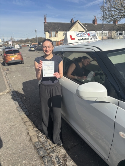 A big congratulations to Ellie Hillman.🥳<br />
Ellie passed her driving test today, at Cobridge Driving Test Centre. First attempt and with just 4 driver faults.<br />
Well done Ellie safe driving from all at Craig Polles Instructor Training and Driving School. 🙂🚗<br />
Driving instructor-Anita Pepper